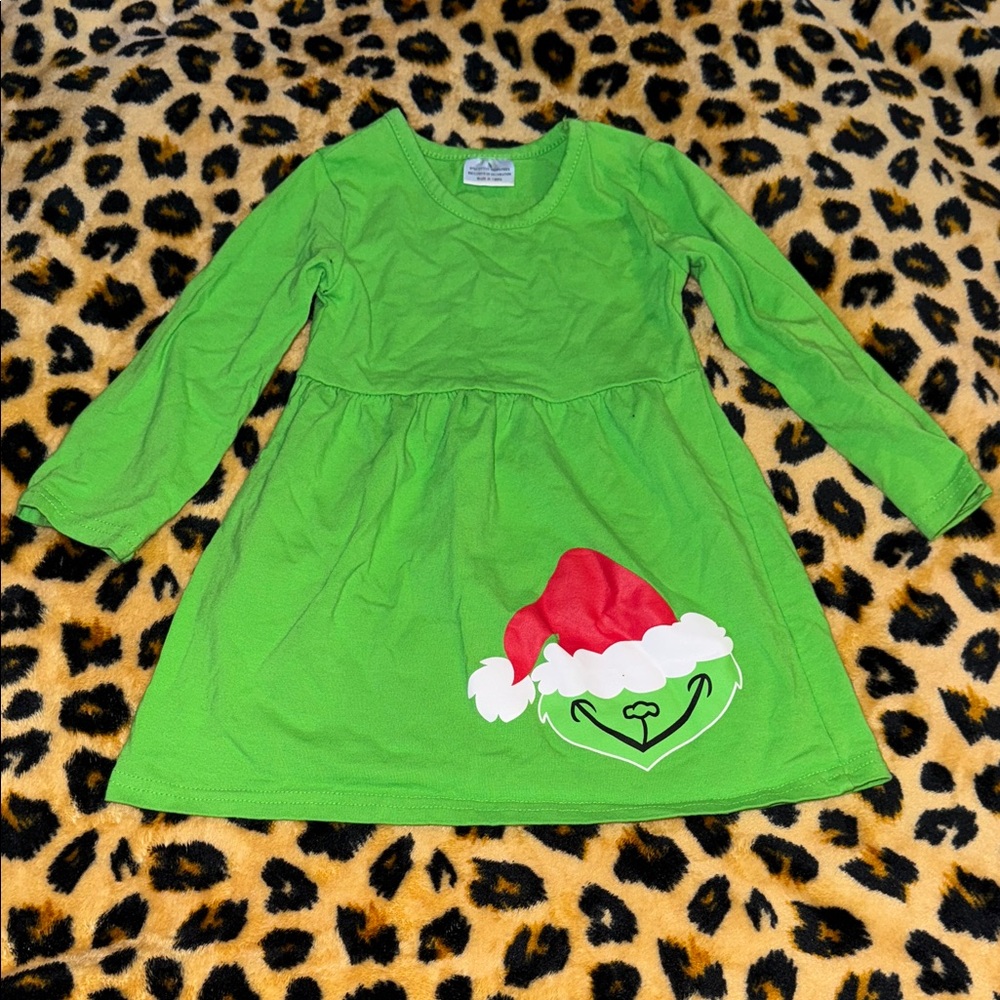 Green Grinch Kids Dress